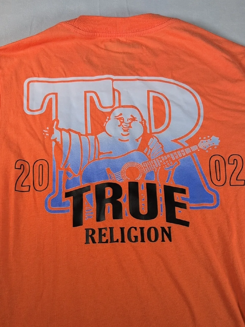 True Religion Gradient TR Tee in Papaya Orange Size Medium *Please Read